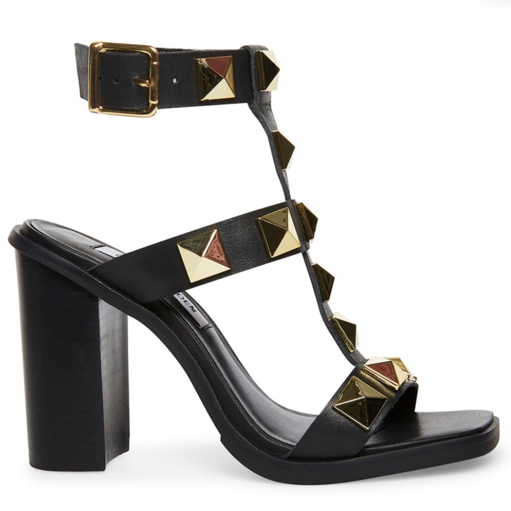 Steve Madden Heels IDELLE BLACK MULTI size 6 1/2